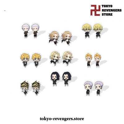 2021 New Tokyo Revengers Acrylic Resin Earrings Handmade