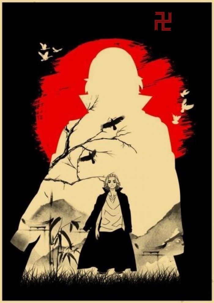 Hot Manjiro Sano Tokyo Revengers Vintage Kraft Paper Poster