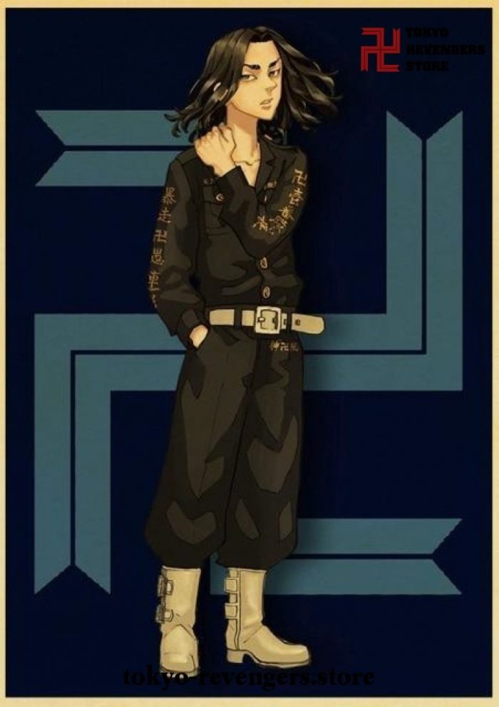 Keisuke Baji Tokyo Revengers Vintage Kraft Paper Poster