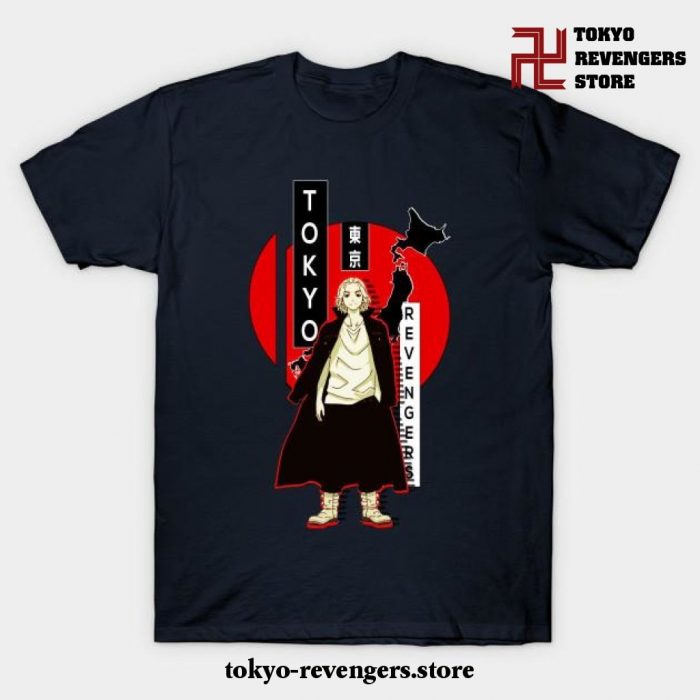 Manjiro Mikey Sano T-Shirt Navy Blue / S