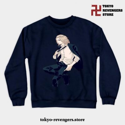 Manjiro Sano Crewneck Sweatshirt Navy Blue / S