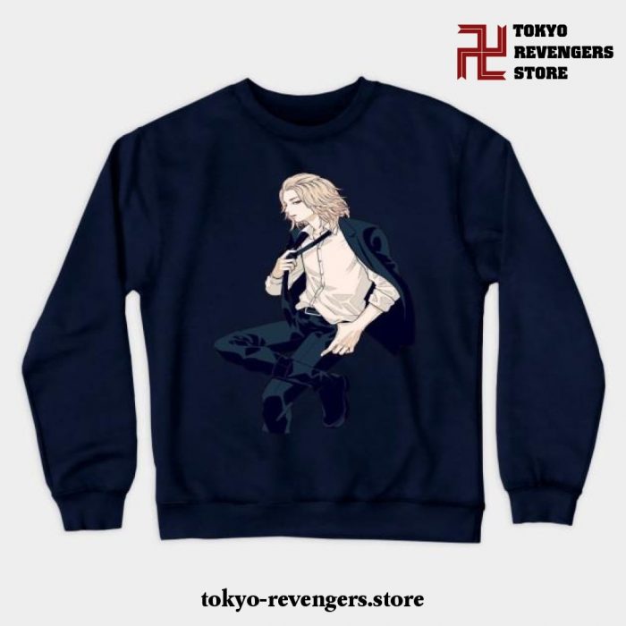 Manjiro Sano Crewneck Sweatshirt Navy Blue / S
