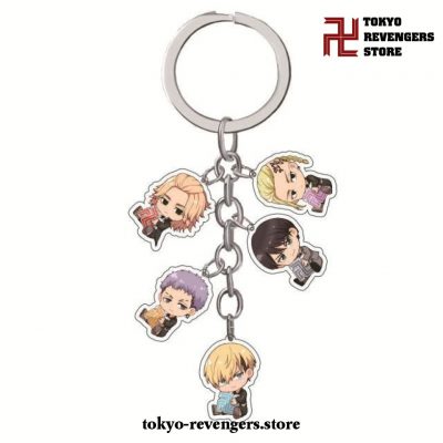New 5Pcs/set Tokyo Revengers Keychains 4