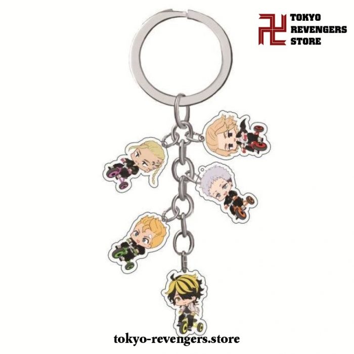 New 5Pcs/set Tokyo Revengers Keychains 5