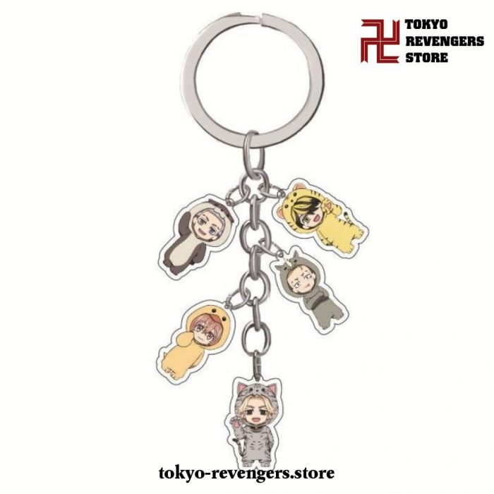 New 5Pcs/set Tokyo Revengers Keychains 8