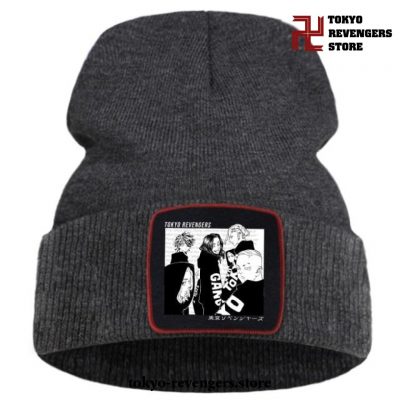 New Style Tokyo Revengers Beanie Hat Dark Gray