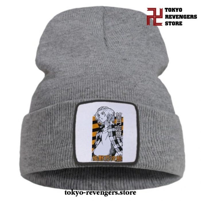 Streetwear Manjiro Sano Tokyo Revengers Beanie Hat Gray