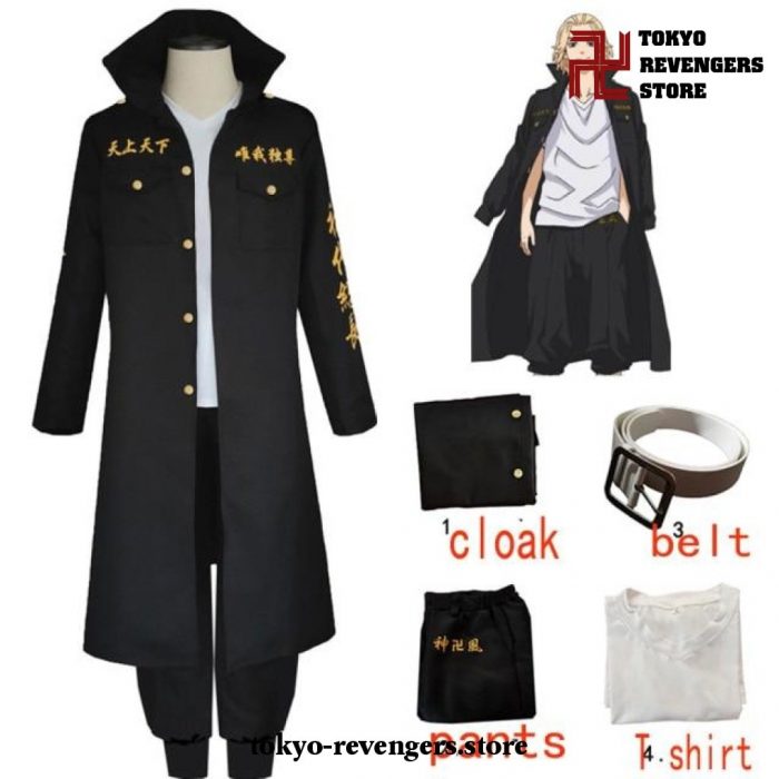 Tokyo Revengers Manjiro Sano Cosplay Costume Full Set Uniform 1 / Xxxl