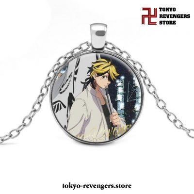 Tokyo Revengers Silver Glass Necklace 3