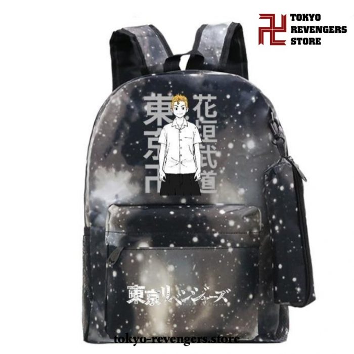 Tokyo Revengers Takemichi Hanagaki Teenager School Backpack Brown