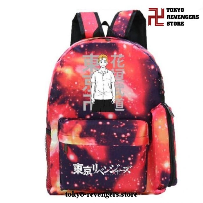 Tokyo Revengers Takemichi Hanagaki Teenager School Backpack Dark Grey