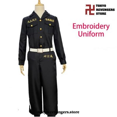 Tokyo Revengers Uniform Cosplay Costume Full Set Embroidery / Adult M