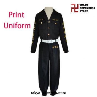 Tokyo Revengers Uniform Cosplay Costume Full Set Print / Xxs