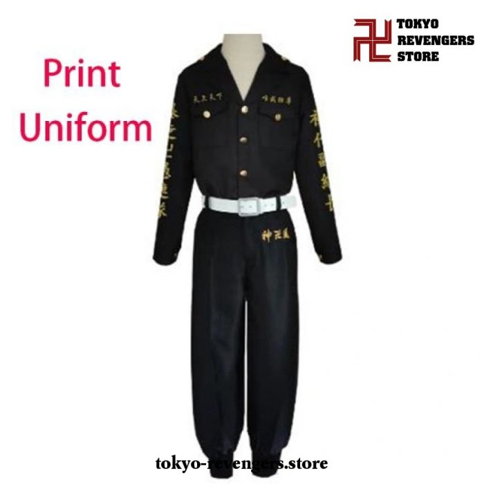 Tokyo Revengers Uniform Cosplay Costume Full Set Print / Xxs